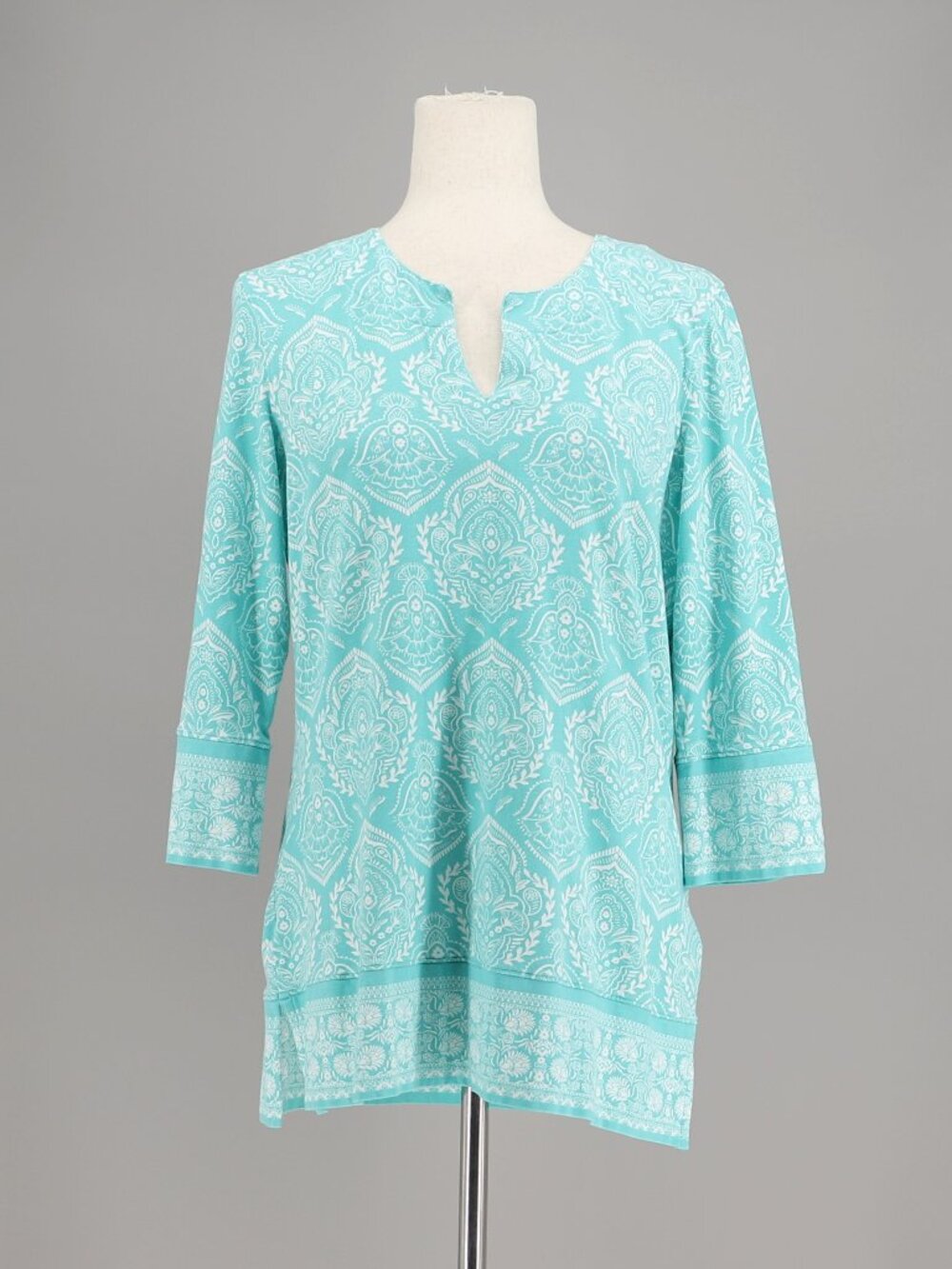 COOLIBAR St. Lucia Women's Tunic Top in Aqua Size M